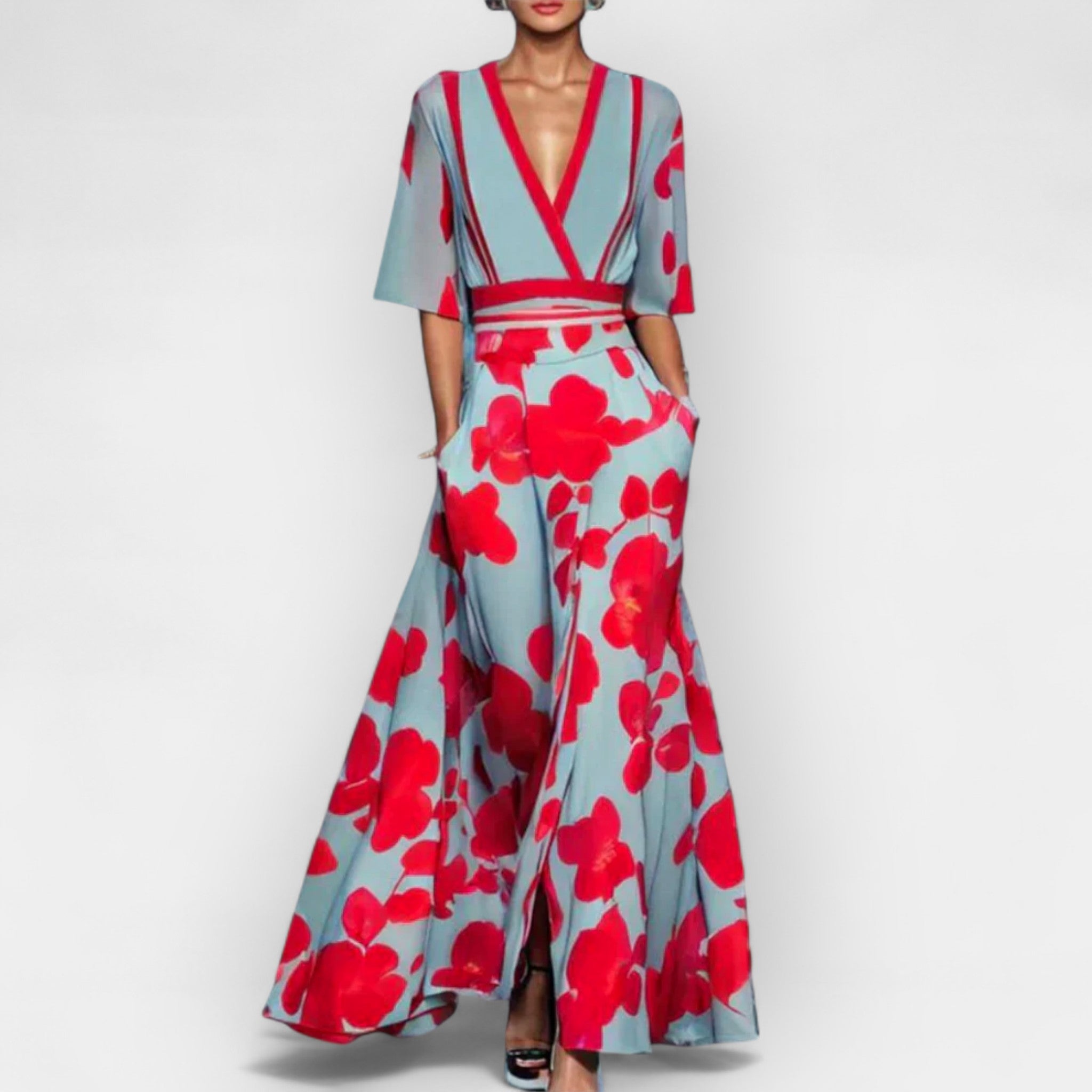 Maxi Dress with Flowers
