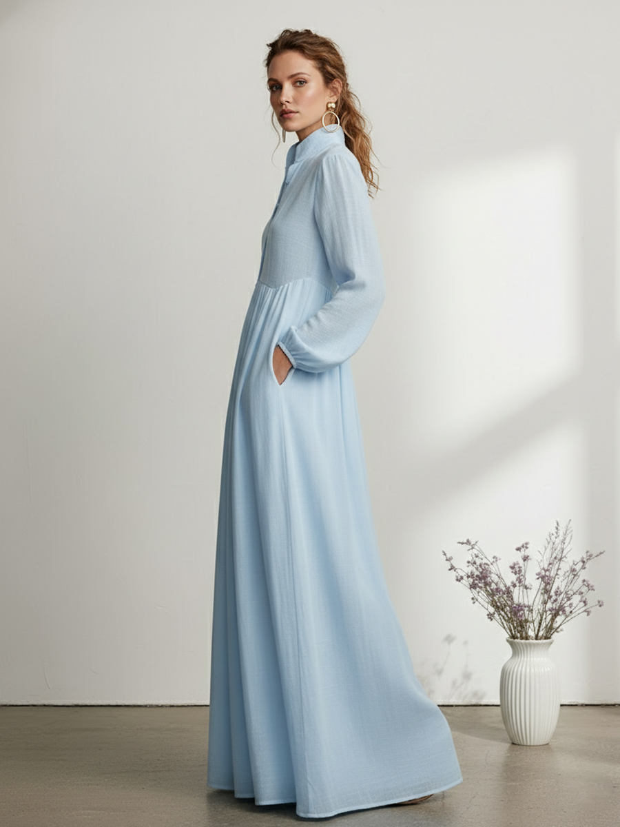 Elegant Romantic Vacation Spring Maxi Dress