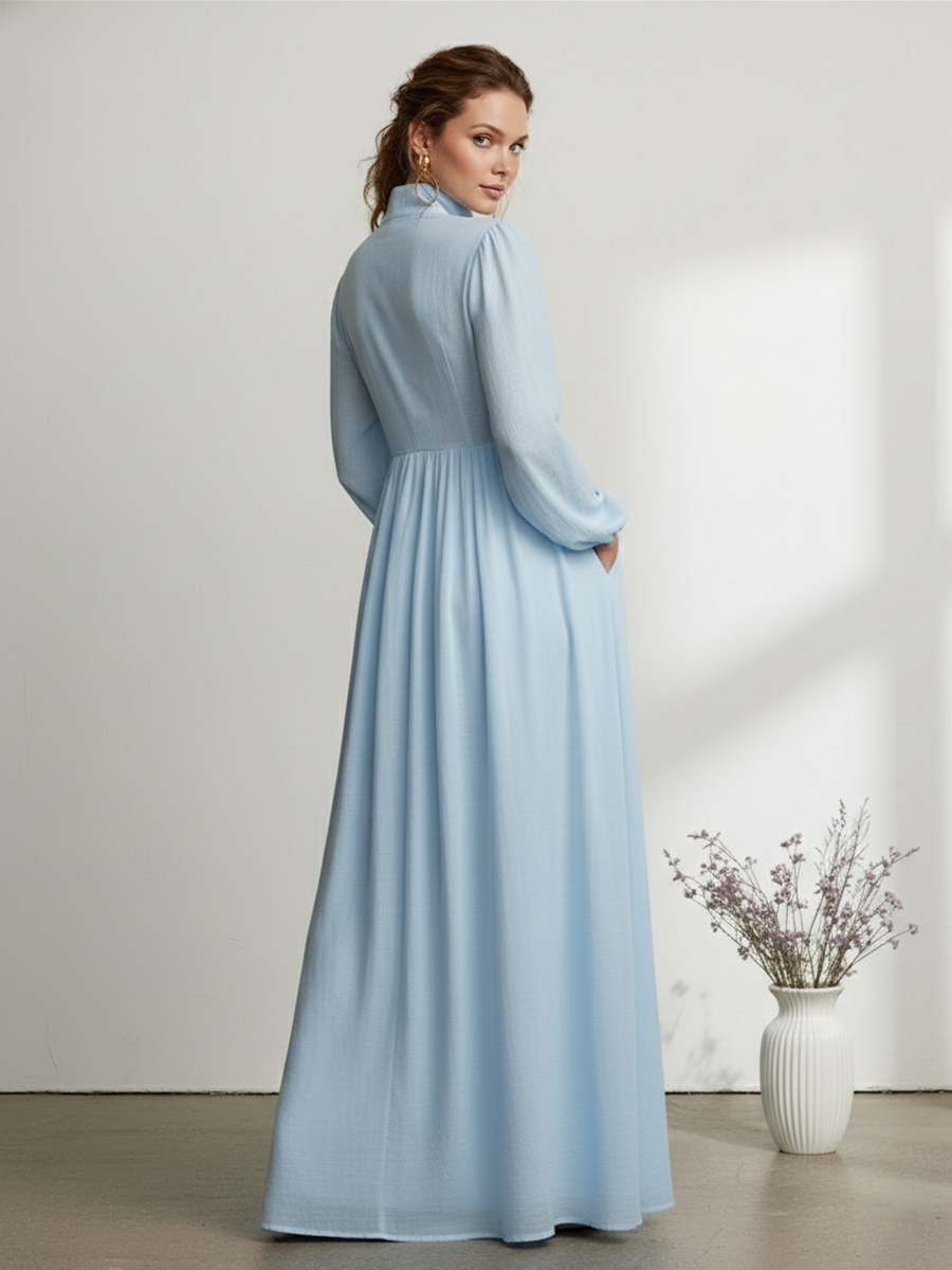 Elegant Romantic Vacation Spring Maxi Dress