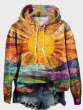 Blazer with Sunbeam Pattern