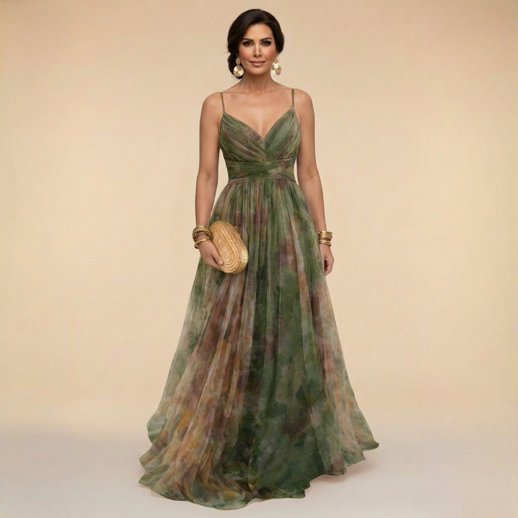 Giselle - Rochie lungă florală