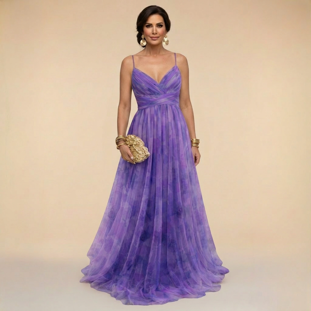 Giselle - Rochie lungă florală