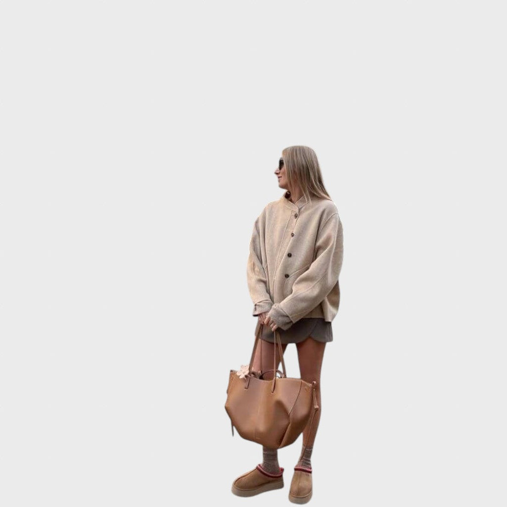 Happiness | Women's Leather Tote Bag