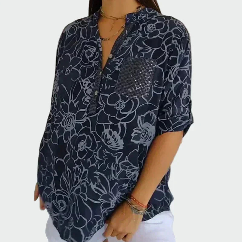 Cămașă cu imprimeu floral
