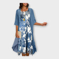 Light Dress with Outer Jacket and Patterns