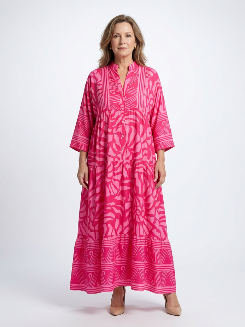 Marielle | Midi Dress with Front Button