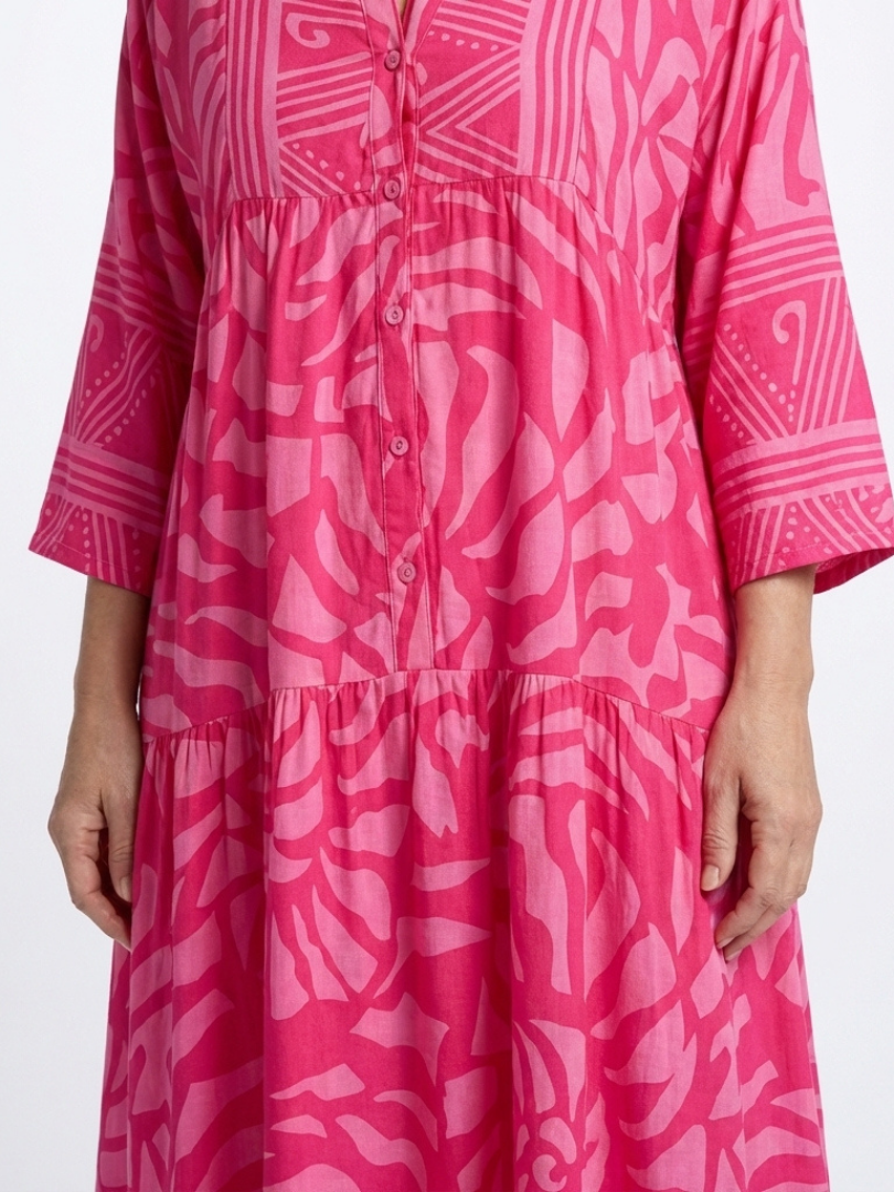 Marielle | Midi Dress with Front Button