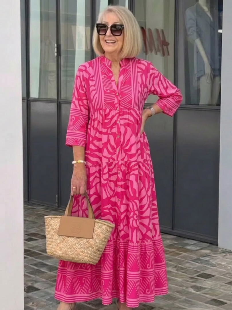 Marielle | Midi Dress with Front Button