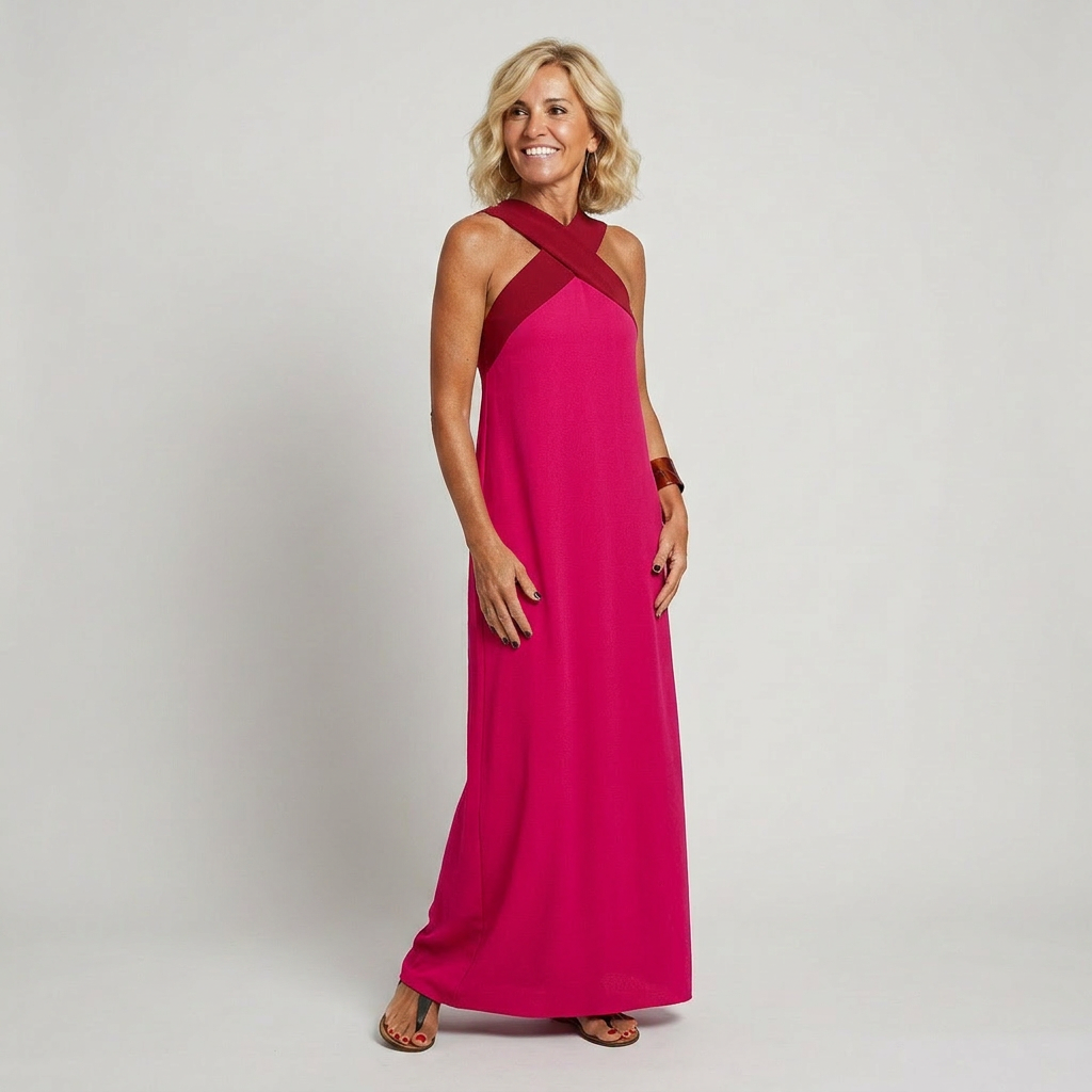 Delphine | Dress With Crossed Cut
