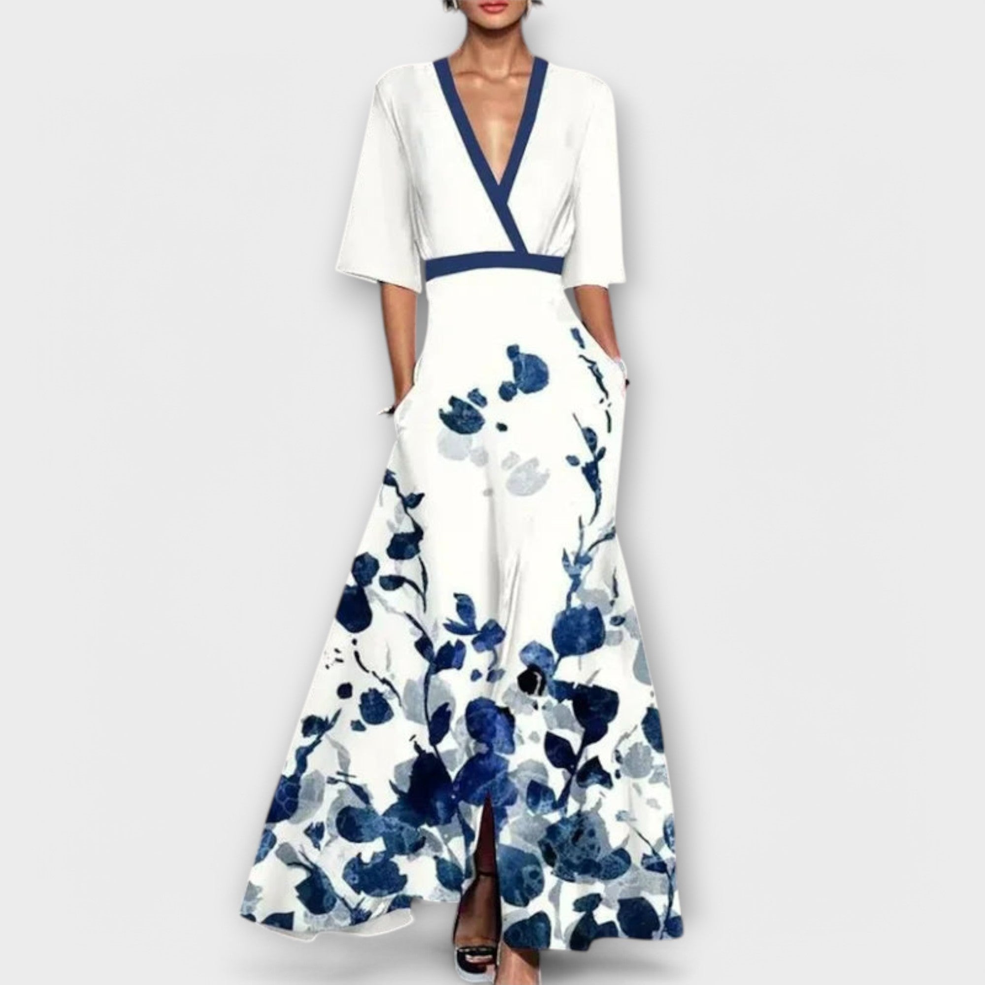Inês - Elegant Women's Dress with Sleeves